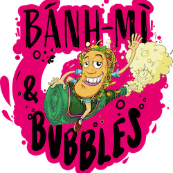 Transparentes Logo von BanhMi and Bubbles - Veganes Restaurant Stuttgart